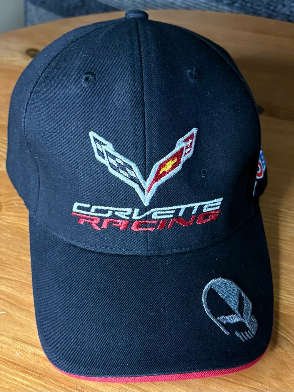 Vintage Y2K Corvette Racing Mobil 1 Black Strapback Hat OSFA EUC